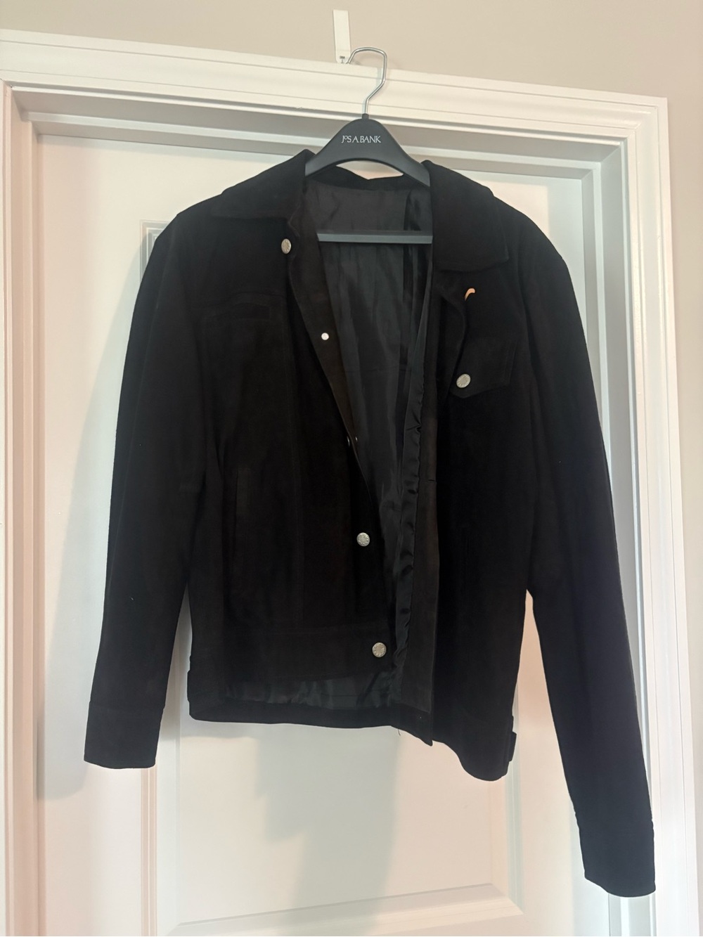 Yellowstone Black Suede Button-Front Jacket - Women's